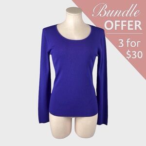 Lightweight Long Sleeve Top - Purple